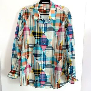 Sun and Stone Pattern Button Up Shirt